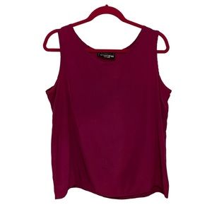 Sportafax New York Burgandy/Fuchsia Tank Top Large